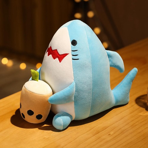 Soft Toys, Boba Cups, Plushies - 20cm shark / 20-25cm