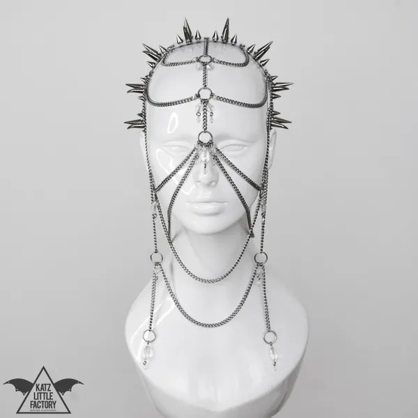 The Countess - Spike Wreath Headdress In Clear | Default Title