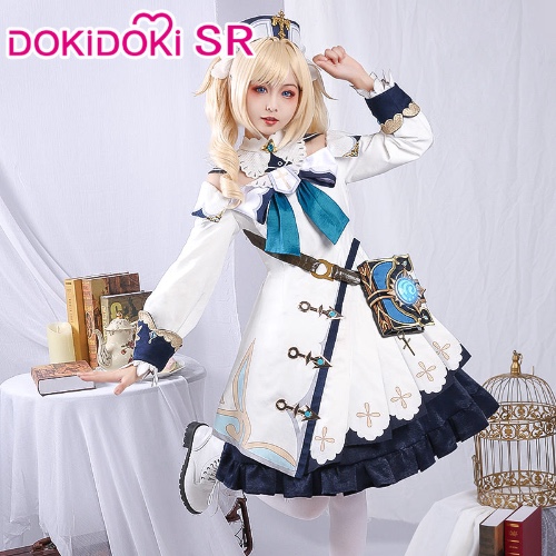 【 Ready For Ship】DokiDoki-SR Game Genshin Impact Cosplay Barbara Costume/Shoes | M