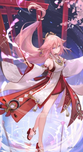 Genshin Impact Yae Miko Cosplay 