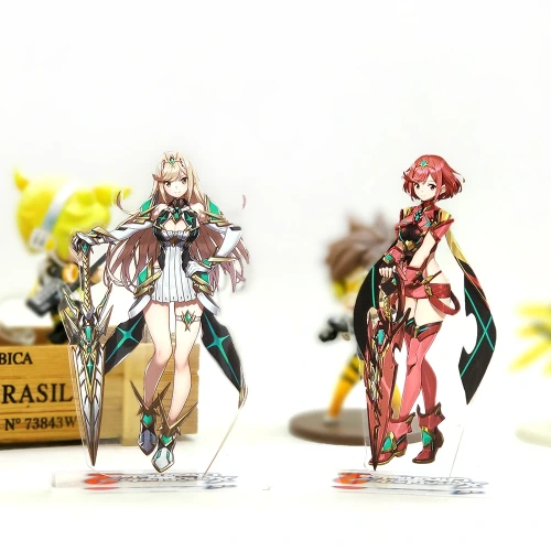 Xenoblade Chronicles 2 Mythra Hikari Pyra Homura acrylic stand figure model double-side plate holder topper game - AliExpress 