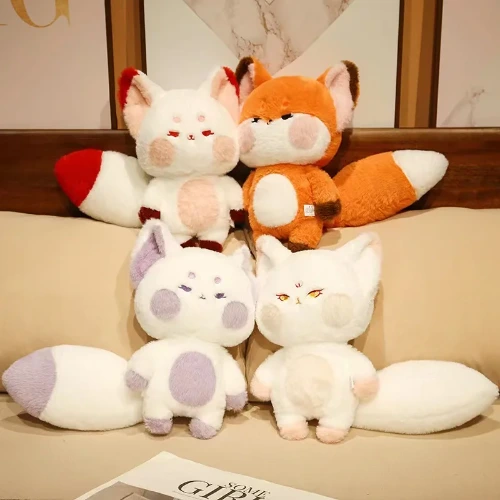 Schattige Grote Staart Vos Knuffels Mooie Zachte Gevulde Cartoon Dieren Poppen Kussen Voor Verjaardag Kerstcadeau - AliExpress 