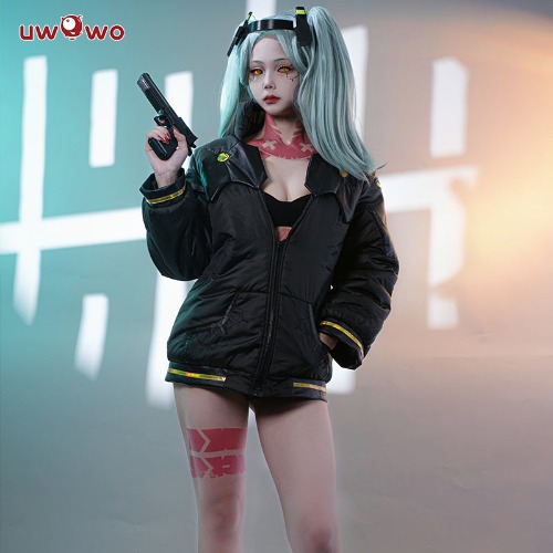 Uwowo Anime Cyberpunk: Edgerunners Cosplay Rebecca Cosplay Rebecca Halloween Costume Coat - 【In Stock】Full set / L