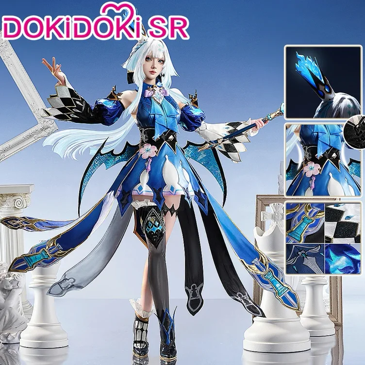 【Size S-2XL】DokiDoki-SR Game Honkai: Star Rail Cosplay Cerydra Costume | Full Set-(Costume+Wings) / S-Order Processing Time Refer to Description Page