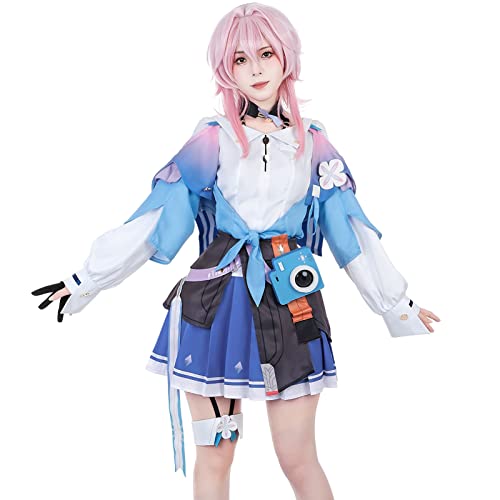NSPSTT Honkai Star Rail Cosplay Costume Game Cosplay Outfit Full Set - March 7th - Medium