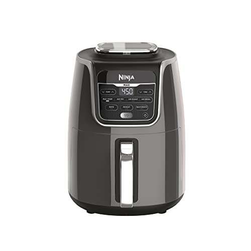 Ninja AF161 Max XL Air Fryer that Cooks, Crisps, Roasts, Bakes, Reheats and Dehydrates, with 5.5 Quart Capacity, and a High Gloss Finish, Grey - 5.5 Quarts
