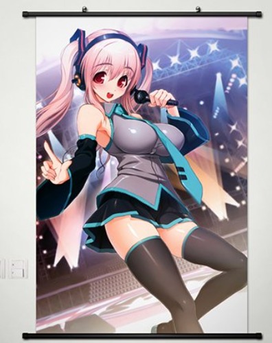 Japan Anime Cosplay SUPER SONICO Home Decor Wall Scroll Poster 23.6 x 35.4 inches -027