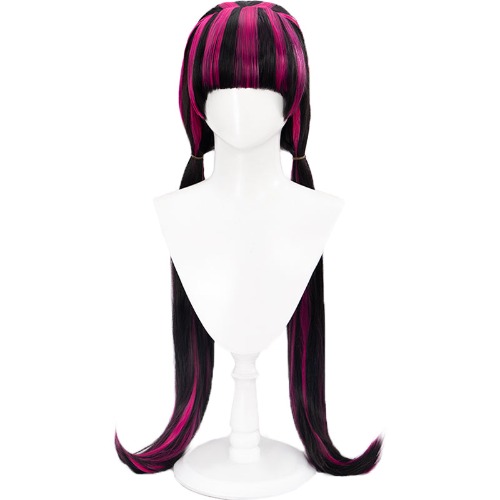 【Ready For Ship】DokiDoki Anime Monster High Cosplay Draculaura Cosplay Long Wig | Draculaura Wig Only