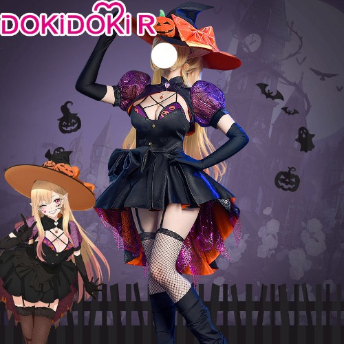 【Ready For Ship】【No More Restock After Sold Out】DokiDoki-R Anime My Dress Up Darling Cosplay Kitagawa Marin Cosplay Costume Halloween | L