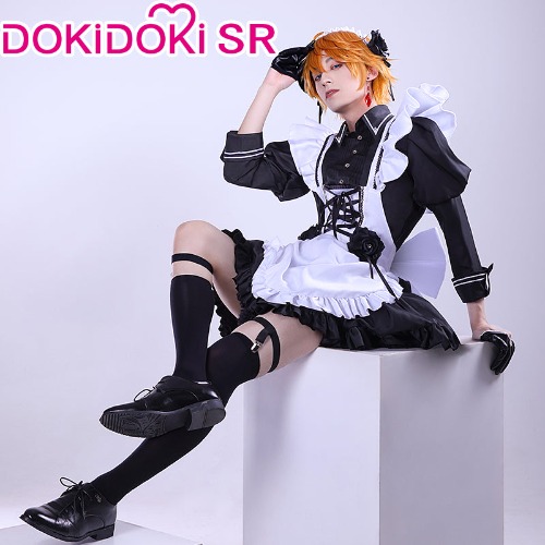 【 Ready For Ship】DokiDoki-SR Game Genshin Impact Cosplay Tartaglia/Childe Maid Costume | L