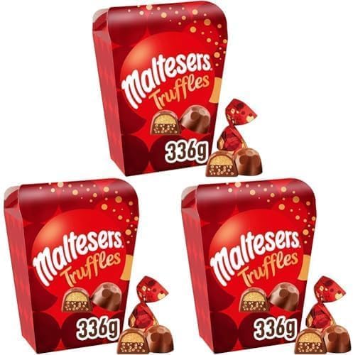 Maltesers Milk Chocolate Truffles, Chocolate Gifts, Large Gift Box, Mother's Day, 336g (Pack of 3) - 336 g (Pack of 3)