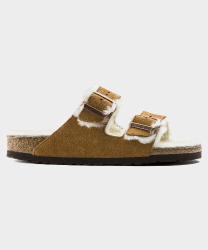 Birkenstock Arizona Shearling in Mink | EU 44 / MINK / 1001128-BR74