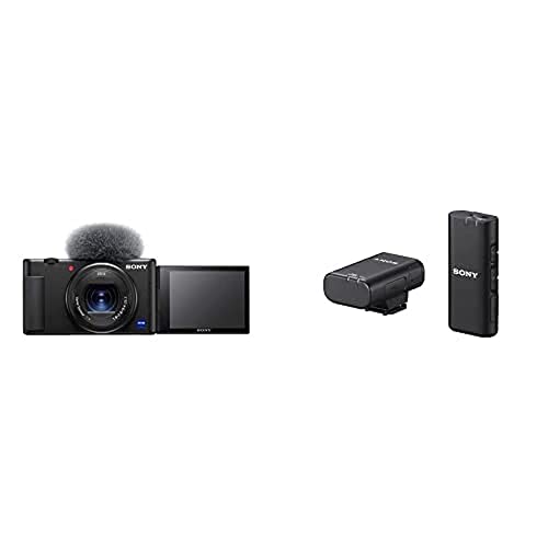Sony Vlog camera ZV-1 | Digital Camera - Black, with Wireless Microphone, Bundle - Vlog camera with Microphone