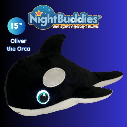 NightBuddies 15" Large, Oliver the Orca