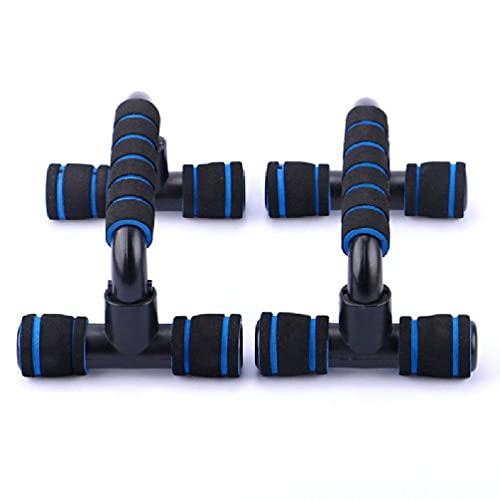 ljhnba Chest Shoulders Arms Fitness Push Up Stands Bars Chest Shoulders Arms Comprehensive Muscles Training Push-Ups Bars - Blue