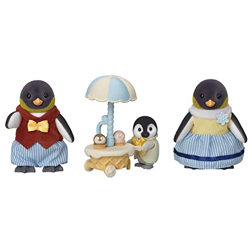 Calico Critters Penguin Family - Set of 4 Collectible Doll Figures for Ages 3+ - Penguin Family
