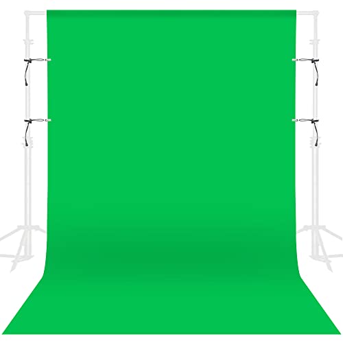GFCC Green Screen Backdrop Background - 7x10FT Photography Backdrop Photo Background Screen for Video Recording Greenscreen Picture Photoshoot - 7ftx10ft - Green