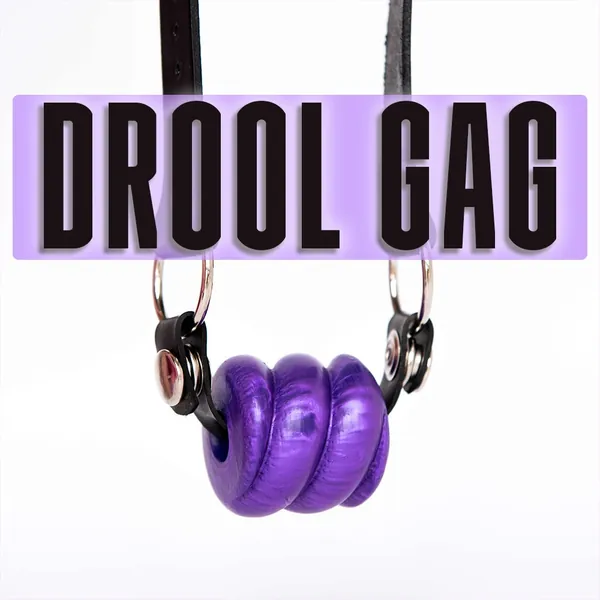 Pearlescent Drool Gag | Made For More Sexy Drool | BDSM Kit | Silicone Ball | Leather Strap | Godemiche