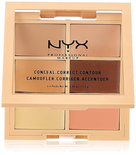 NYX PROFESSIONAL MAKEUP Conceal Correct Contour Palette - Light - 1 Count (Pack of 1) - 01 LIGHT