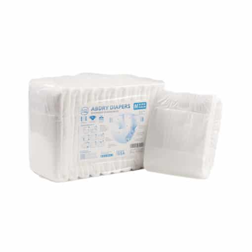 ABDry White Adult Diapers Pack | Medium 28 - 38 in.