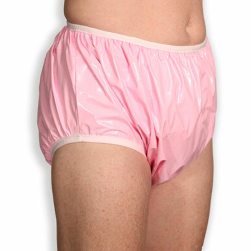 Ideal Fit Plastic Pants - Glossy Pink | Medium 31 - 39 in.