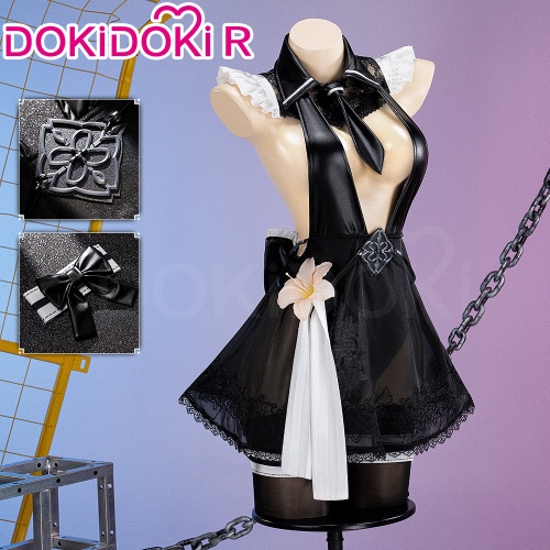 【Ready For Ship】【Size S-2XL】DokiDoki-R Game Stellar Blade Cosplay NR:Automata 2B Costume Black Sexy Summer