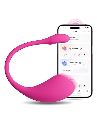 LOVENSE Lush 2 Remote Vibrator with App, Long Distance Remote Controlled G-spot Stimulator Egg Vibrators Bluetooth Adult Sex Toys & Games Powerful Vibrations for Women Couples Discreet Pleasure