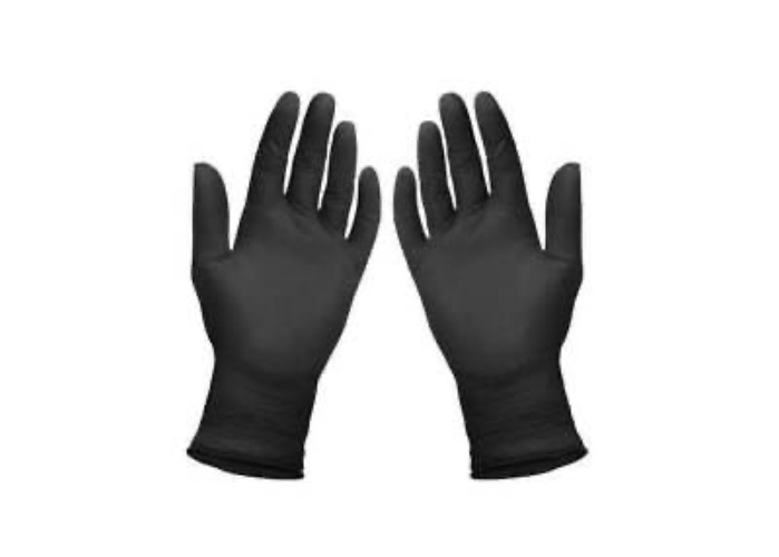 Disposable Nitrile Gloves Black Thick Rubber Protection Durable Food Tattoo Grip  | eBay