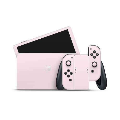 Baby Pink Nintendo Switch OLED Skin - Full Set