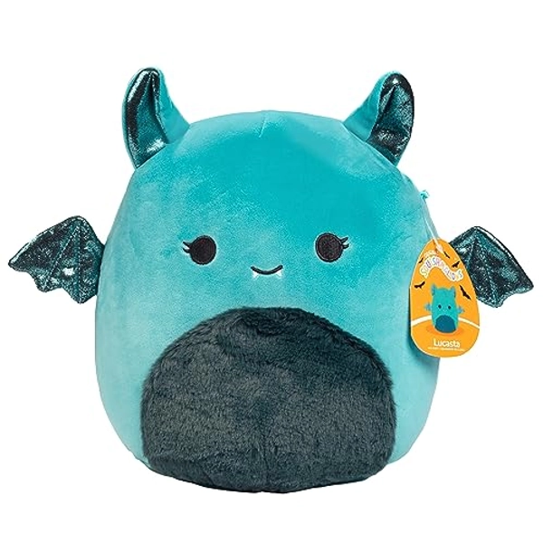 Squishmallows 10" Lucasta The Teal Bat - Officially Licensed Kellytoy Plush - Collectible Soft & Squishy Stuffed Animal Toy - Add to Your Squad - Gift for Kids, Girls & Boys - 10 Inch