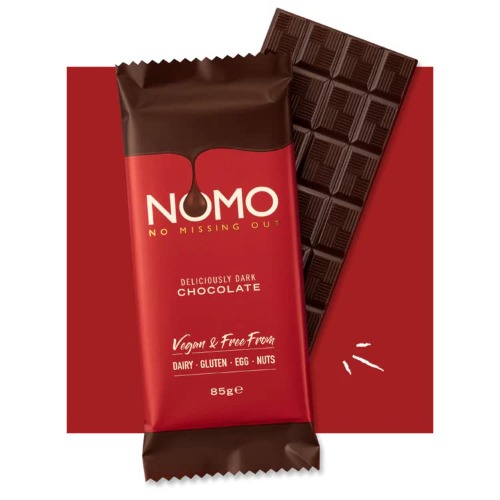 NOMO Free from Dark Choc Bar 85g (Pack of 12)