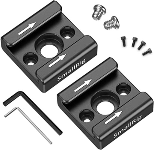 SMALLRIG Cold Shoe Mount (2 Pack) / Hot Shoe Adaptateur pour Flash LED Lumière - 2060 - 2 pièces