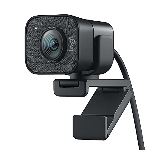 Logitech for Creators StreamCam, webcam pour streaming YouTube et Twitch, full HD 1080p 60Fps, connexion USB-C, détection des visages par IA, mise au point automatique, vidéo verticale - Noir - Noir - StreamCam