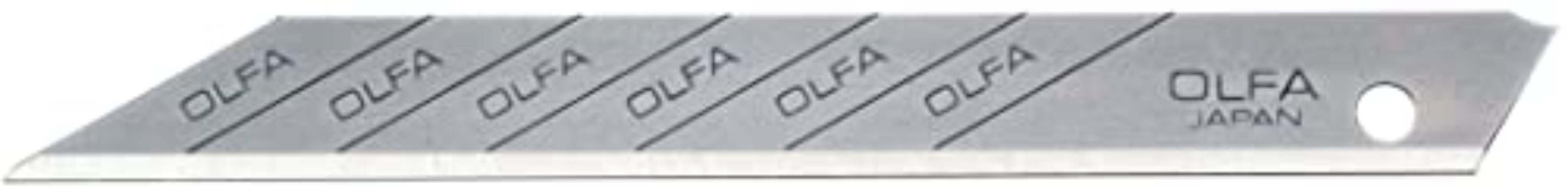 OLFA SAB-10 - Lot de 10 lames de coupe 9 mm angle de coupe 30º argent - 10 lames SAB