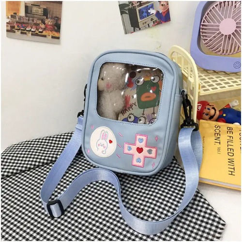 Adorable 3D Gameboy Inspired Console Handbag in Kawaii Styles - Blue