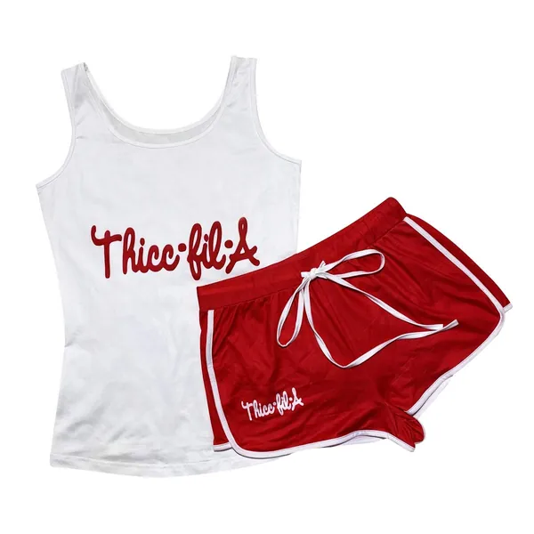 ksotutm Women's Sexy Two Piece Outfits Summer Casual Printed Tank Top and Shorts Suit Set