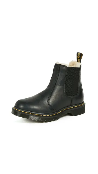 Dr. Martens Women's 2976 Leonore Chelsea Boot - 8 Black Burnished Wyoming