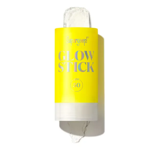 Supergoop! Glow Stick, 0.70 oz - SPF 50 PA++++ Dry Oil Sunscreen Stick for Face & Body - Brightens & Hydrates for a Healthy Glow - Mess-Free, Travel-Friendly SPF - 1