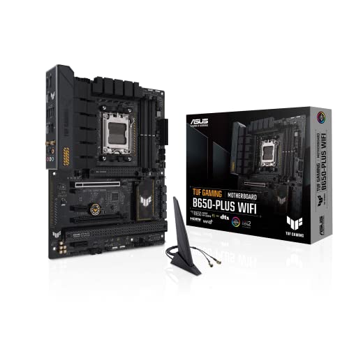 ASUS TUF Gaming B650-PLUS WiFi Socket AM5 (LGA 1718) Ryzen 7000 ATX Motherboard(14 Power Stages, PCIe® 5.0 M.2 Support, DDR5 Memory, 2.5 Gb Ethernet, WiFi 6, USB4® Support and Aura Sync) - TUF GAMING B650-PLUS WIFI