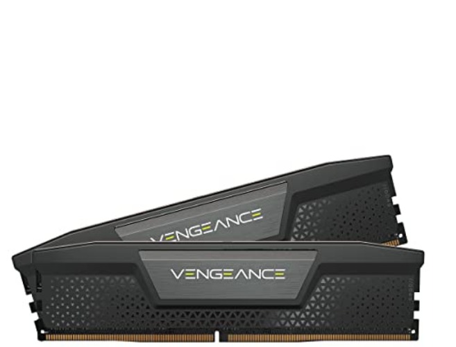 CORSAIR VENGEANCE DDR5 RAM 32GB (2x16GB) 5600MHz CL36 Intel XMP iCUE Compatible Computer Memory - Black (CMK32GX5M2B5600C36) - 32GB (2x16GB) - Black
