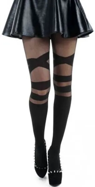 V Strap Sheer Tights