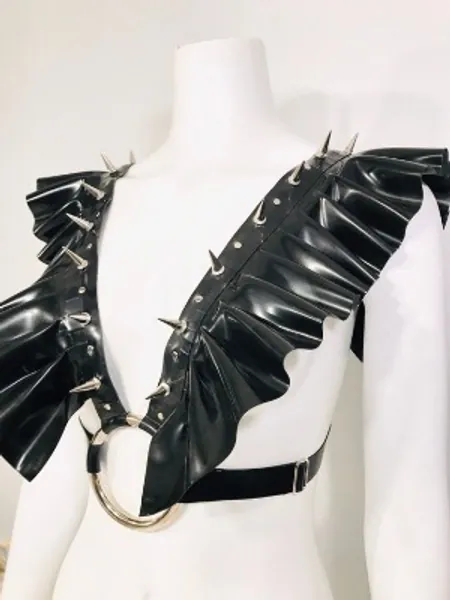 Latex DraQ Harness Top | Etsy