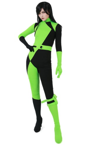 miccostumes Women's Miss Go Bodysuit Jumpsuit with Gloves and Leg Bag Cosplay Costume / Medium