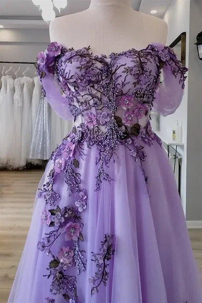 Fairy corset dress, prom tulle dress, flower applique dress, bustier dress, alternative wedding dress, corset ball gown