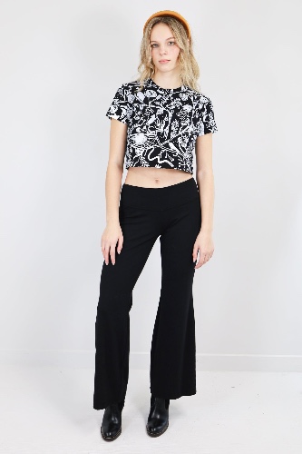 Flared Leggings  in Black | M