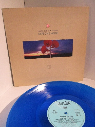Depeche Mode - Music for the Masses - blue Vinyl LP - Mute INT 146833, 1987, vg+