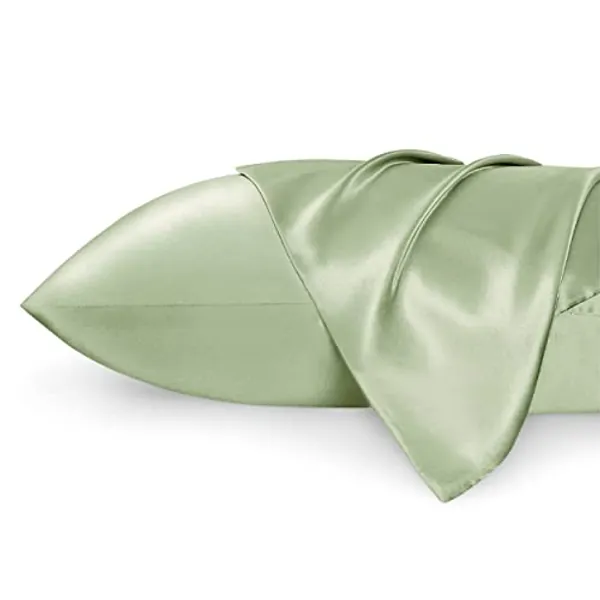 Satin Pillowcase Set Sage Green