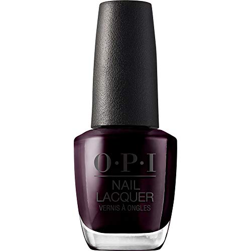OPI Nail Laquer, Esmalte de Uñas con Duración de Hasta 7 días, Efecto Manicura Profesional, Tonos Negros y Grises - m.Black Cherry Chutney