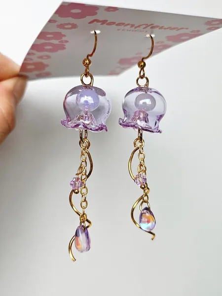 Jellyfish Earrings, Jellyfish Dangle Earring, Dangle Earrings
