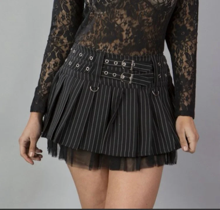 Lucy rockabilly mini pinstripe skirt